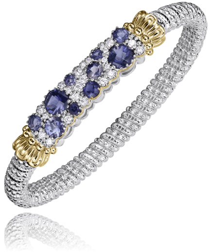 Vahan 14k Gold & Sterling Silver Iolite Bracelet
