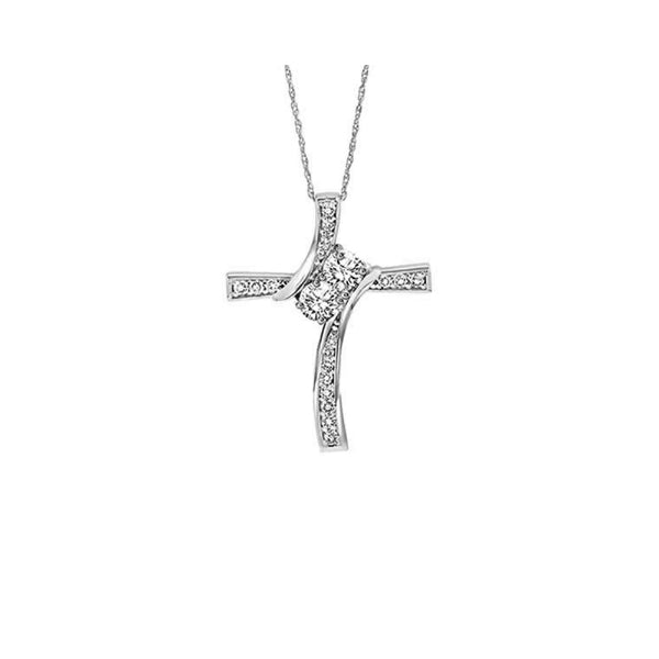Gems One 14Kt White Gold Diamond (1/4Ctw) Pendant