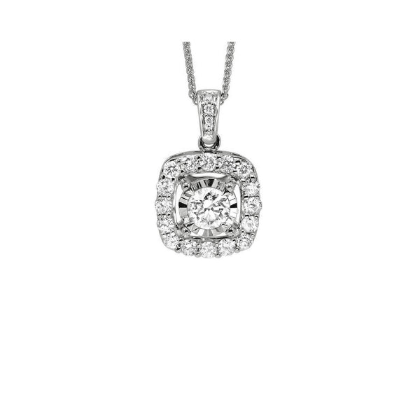 Gems One 14Kt White Gold Diamond (1/10 Ctw) Pendant