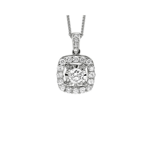Gems One 14Kt White Gold Diamond (1/10 Ctw) Pendant