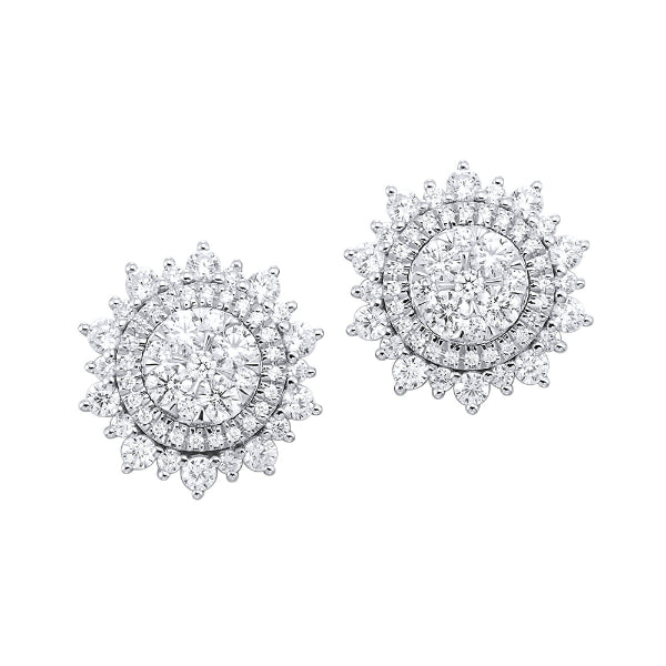 Gems One 14Kt White Gold Diamond (1Ctw) Earring