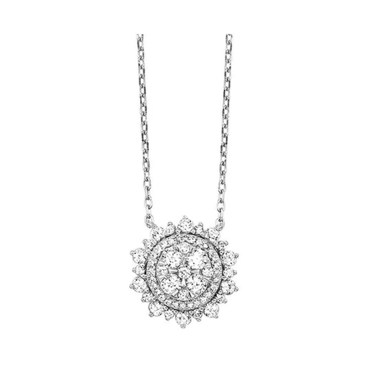 Gems One 14Kt White Gold Diamond (1Ctw) Pendant