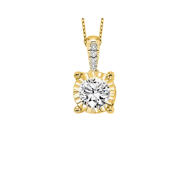 Gems One 14Kt Yellow Gold Diamond (1/10 Ctw) Pendant