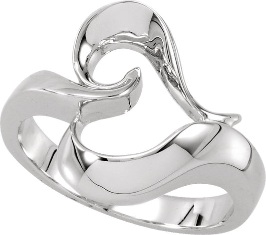 14K White Metal Fashion Ring