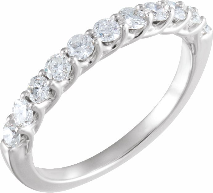 14K White 5/8 CTW Diamond Anniversary Band