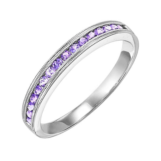 Gems One 10Kt White Gold Syn Alexandrite (1/4 Ctw) Ring