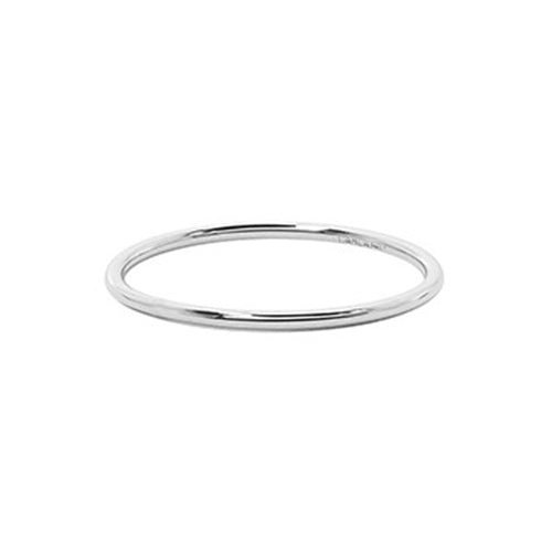 Carla 14k White Gold Plain Ring