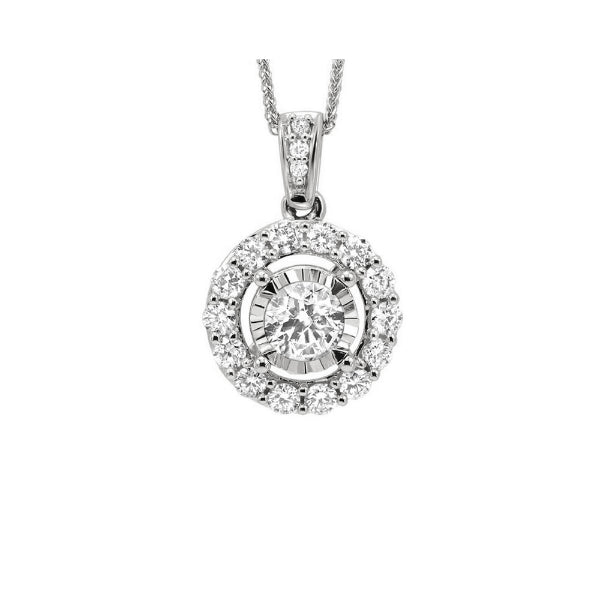 Gems One 14Kt White Gold Diamond (1/4Ctw) Pendant