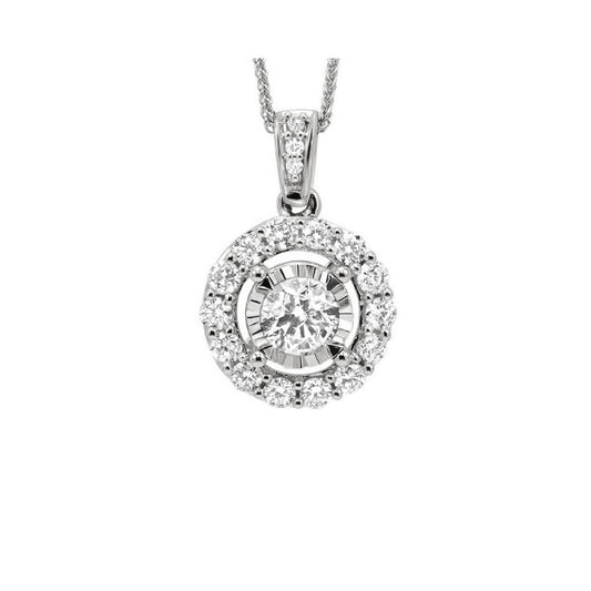 Gems One 14Kt White Gold Diamond (1/4Ctw) Pendant