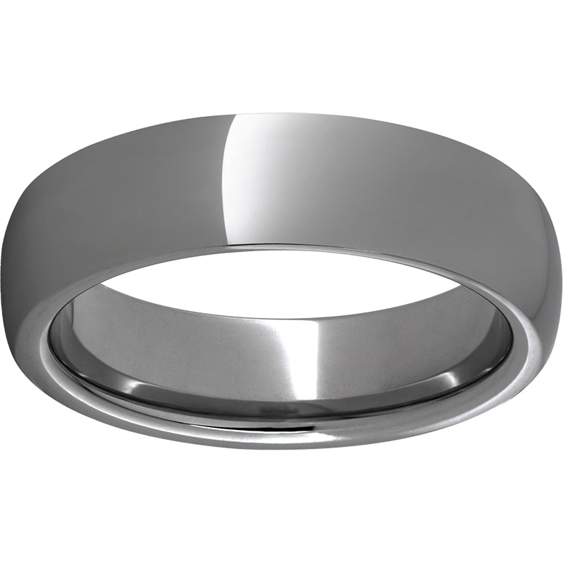 Rugged Tungsten  6mm Domed Polished Band