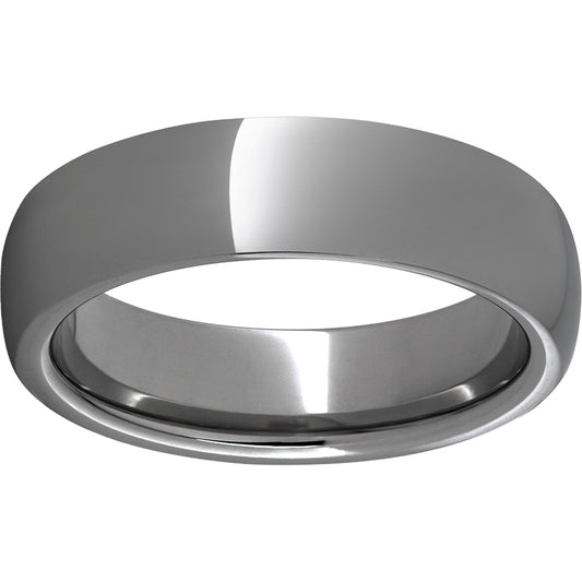 Rugged Tungsten  6mm Domed Polished Band