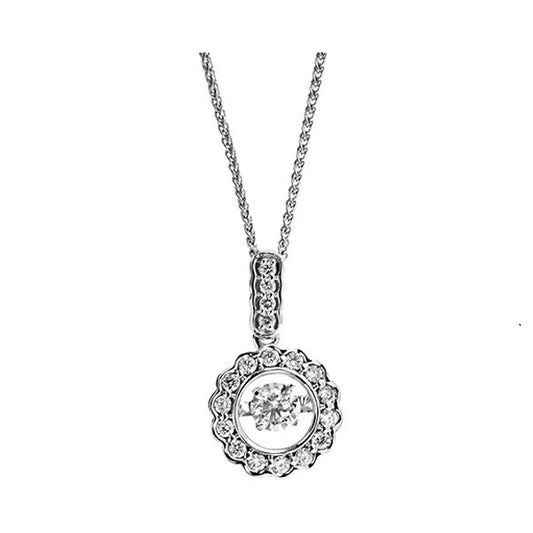 Gems One 14Kt White Gold Diamond (1/4Ctw) Pendant