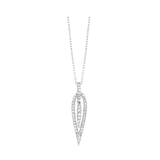 Gems One 14Kt White Gold Diamond (1/4Ctw) Pendant