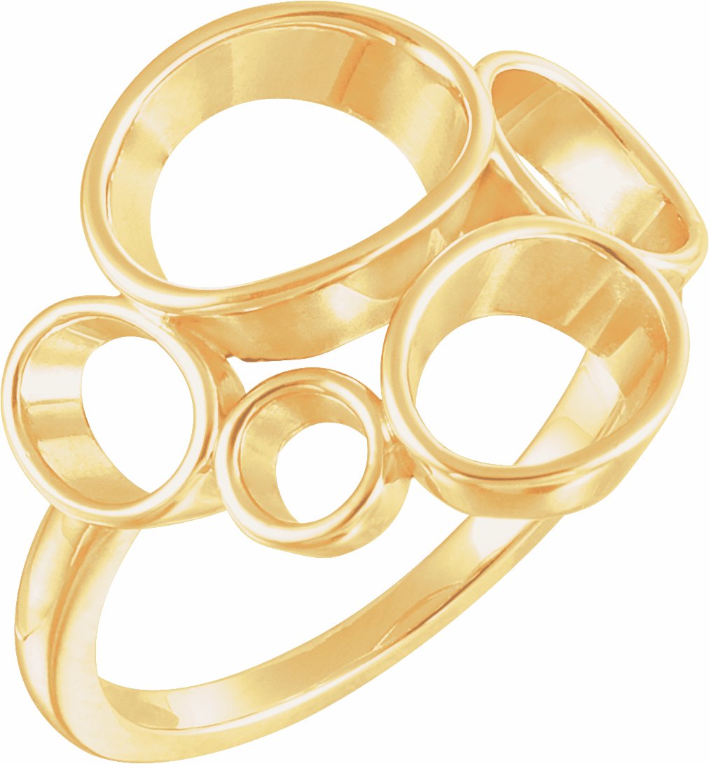 14K Yellow Freeform Ring