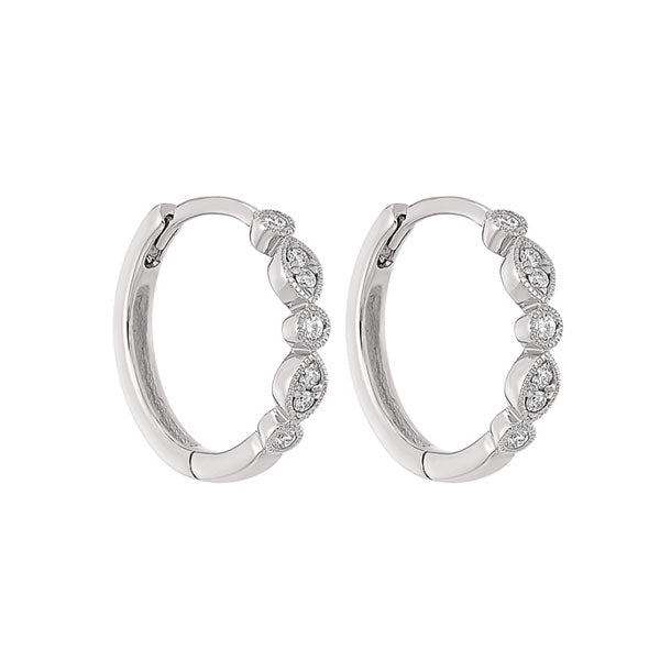 Gems One 14Kt White Gold Diamond (1/6Ctw) Earring