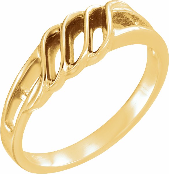 14K Yellow Freeform Remount Ring
