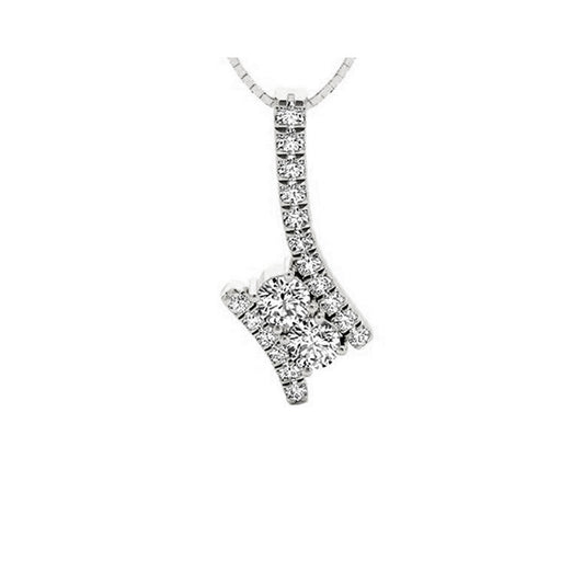 Gems One 14Kt White Gold Diamond (1/2Ctw) Pendant