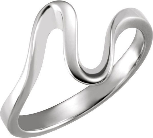 14K White Metal Fashion Ring