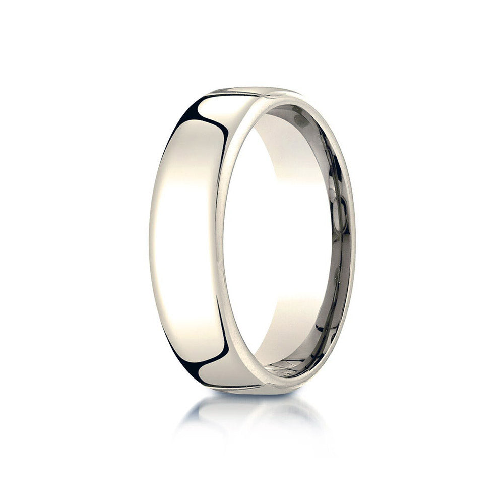 18K Yellow Gold 6.5mm  European Comfort-Fit