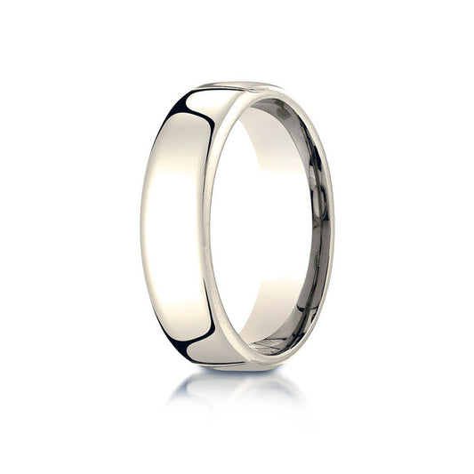 18K Yellow Gold 6.5mm  European Comfort-Fit