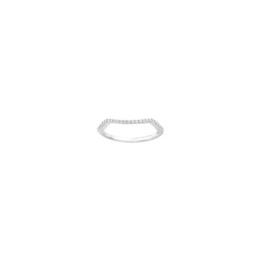 Platinum 0.14ct Diamond Wedding Band