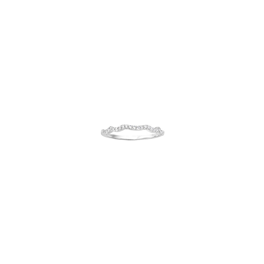 Platinum 0.16ct Diamond Wedding Band