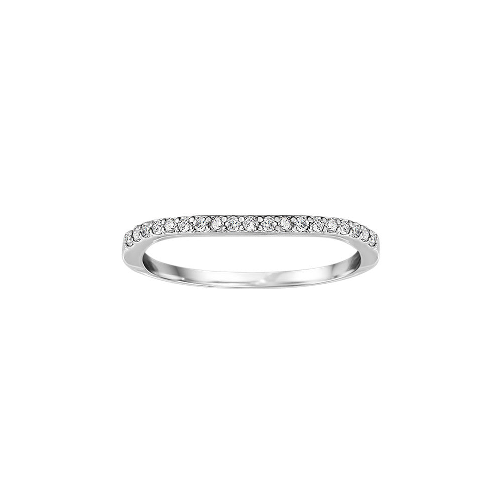 Platinum 0.11ct Diamond Wedding Band