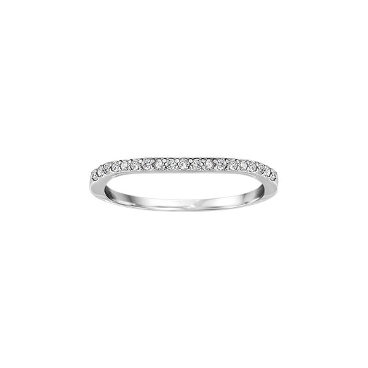 Platinum 0.11ct Diamond Wedding Band