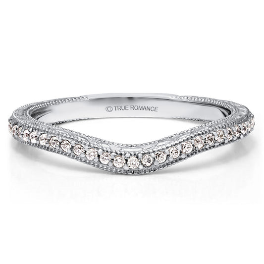 14k White Gold 0.14ct Diamond Wedding Band