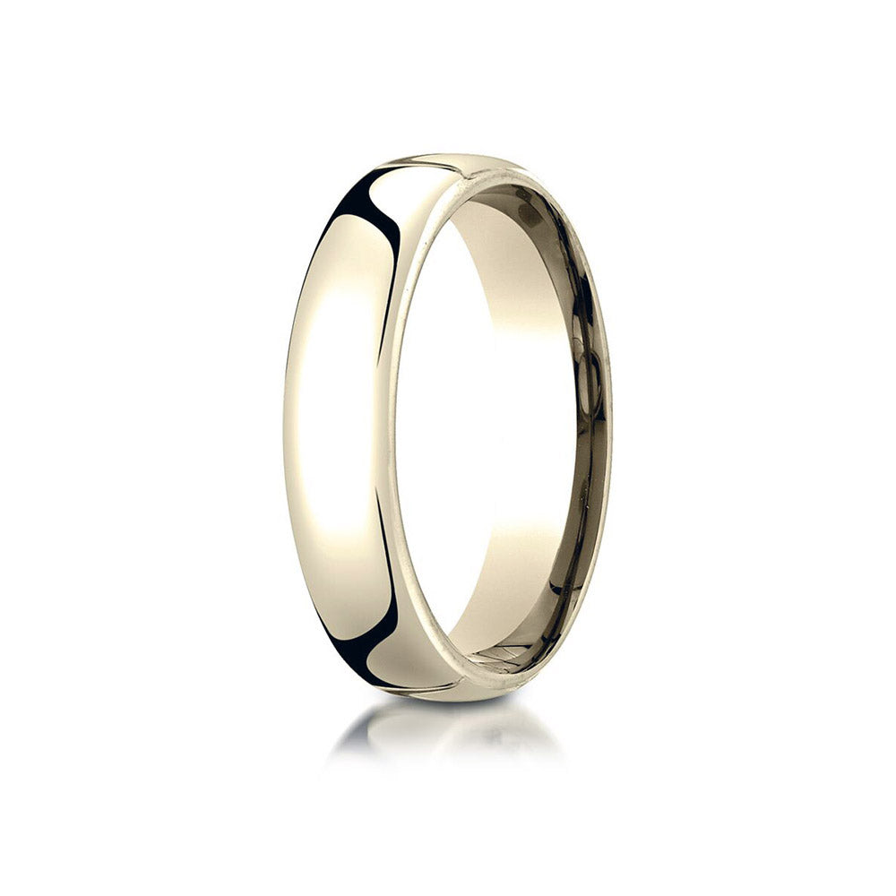 14K Yellow Gold 5.5mm  European Comfort-Fit