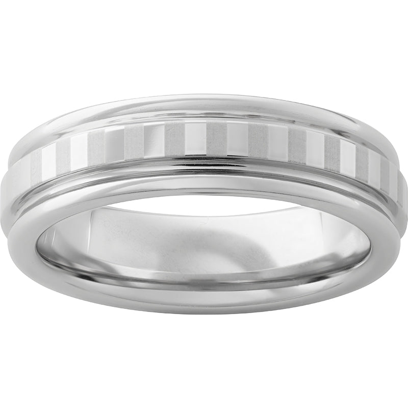 Serinium Rounded Edge Band with Laser Engraved Stripes