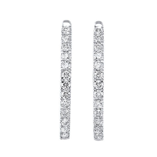 Gems One 14Kt White Gold Diamond (1Ctw) Earring