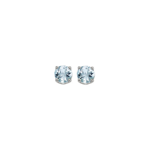Gems One 14Kt White Gold Aquamarine (1/2 Ctw) Earring
