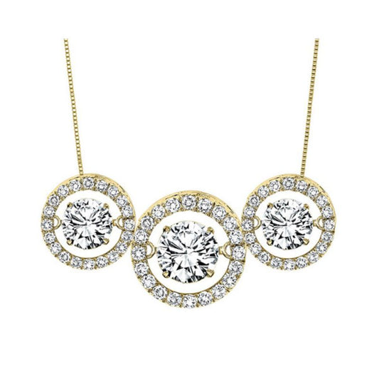 Gems One 14KT Yellow Gold & Diamond Rhythm Of Love Neckwear Pendant  - 1 ctw