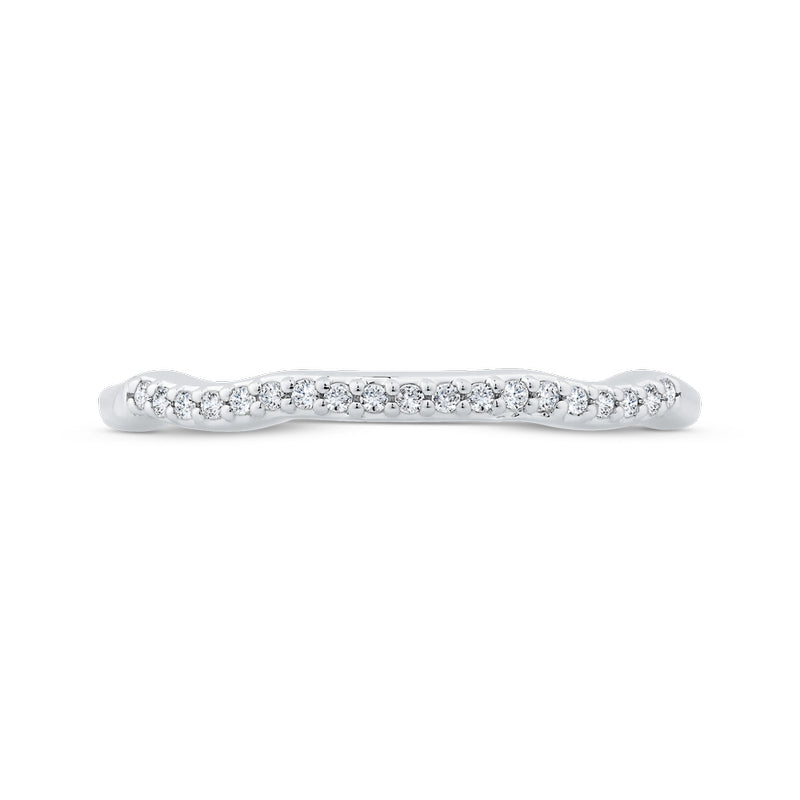 Shah Luxury 14K White Gold Diamond Wedding Band