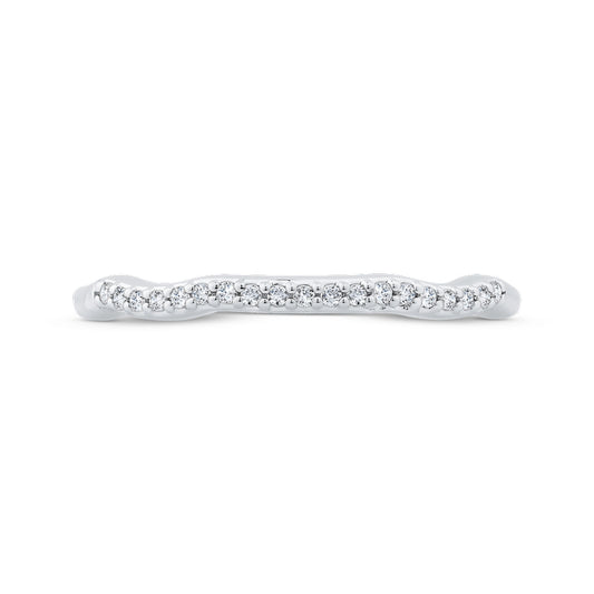 Shah Luxury 14K White Gold Diamond Wedding Band