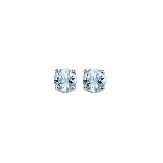 Gems One 14Kt White Gold Aquamarine (7/8 Ctw) Earring