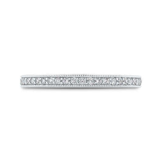 Shah Luxury 14K White Gold Diamond Wedding Band
