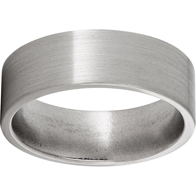 Titanium Flat Band with Satin Finish