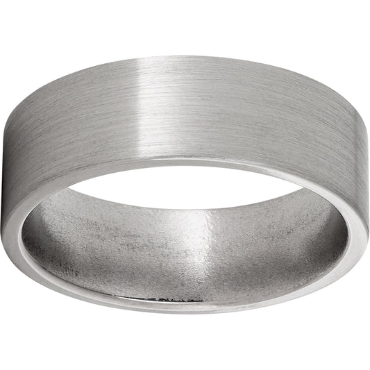 Titanium Flat Band with Satin Finish