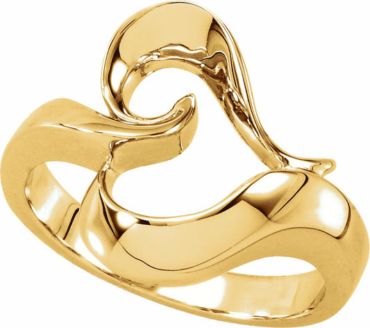14K Yellow Metal Fashion Ring