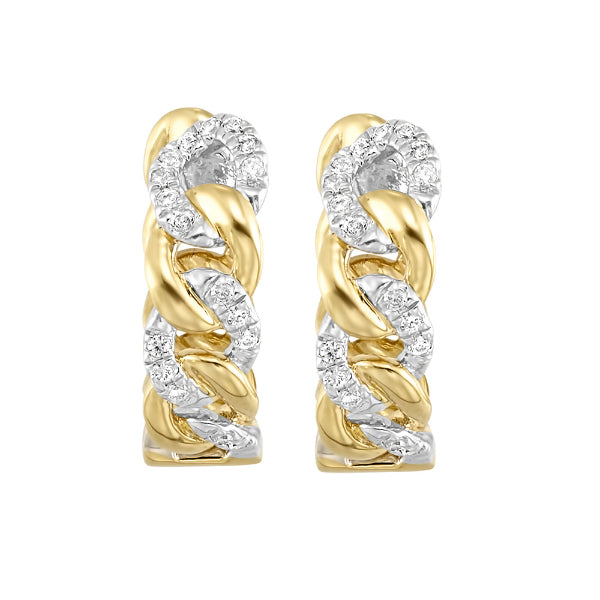 Gems One 14Kt Yellow Gold Diamond (1/6Ctw) Earring
