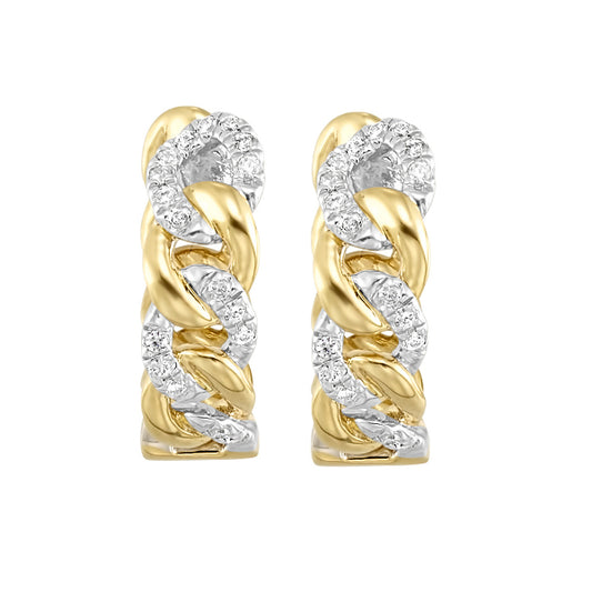 Gems One 14Kt Yellow Gold Diamond (1/6Ctw) Earring