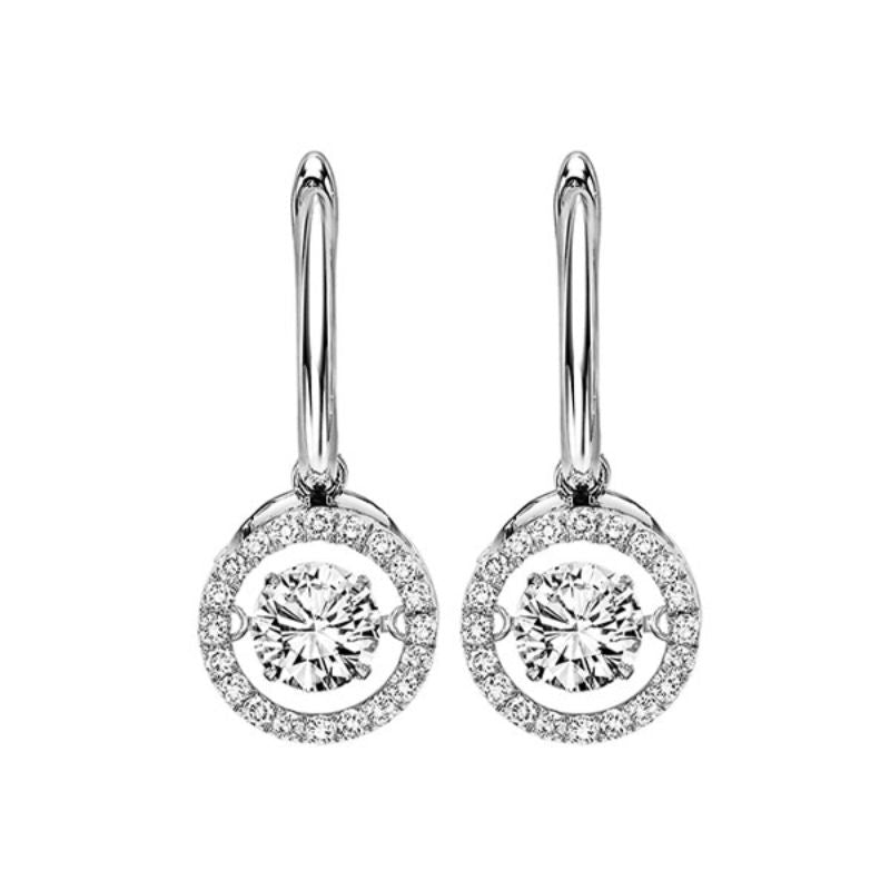 Gems One 14KT White Gold & Diamond Rhythm Of Love Fashion Earrings  - 2-1/2 ctw