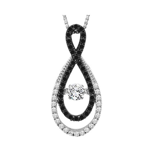 Gems One 14KT White Gold & Diamonds Stunning Neckwear Pendant - 5/8 ctw