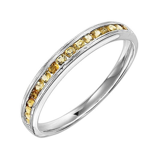 Gems One 14Kt White Gold Citrine (1/3 Ctw) Ring