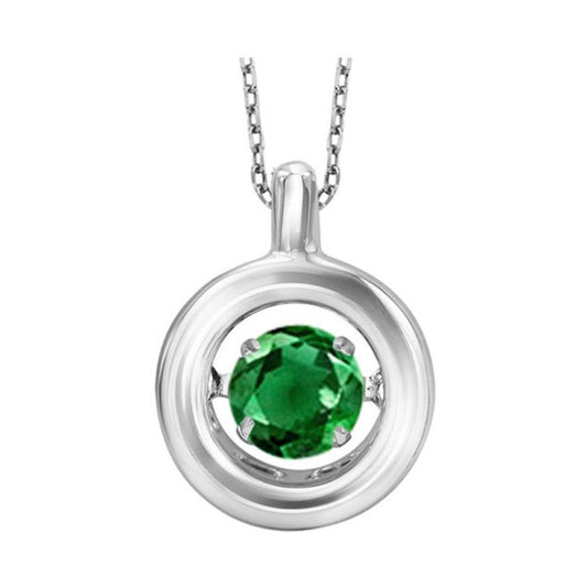 Gems One Silver (SLV 995) Diamond Rhythm Of Love Neckwear Pendant - 1/4 cts