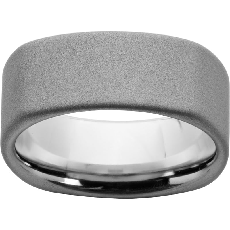 Serinium Square Band with Sandblast Finish