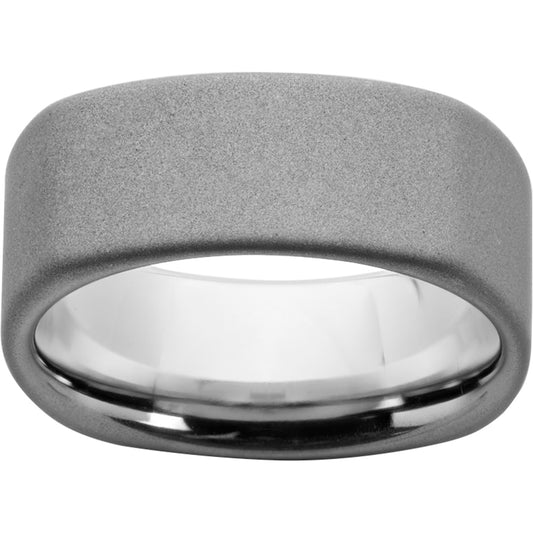 Serinium Square Band with Sandblast Finish