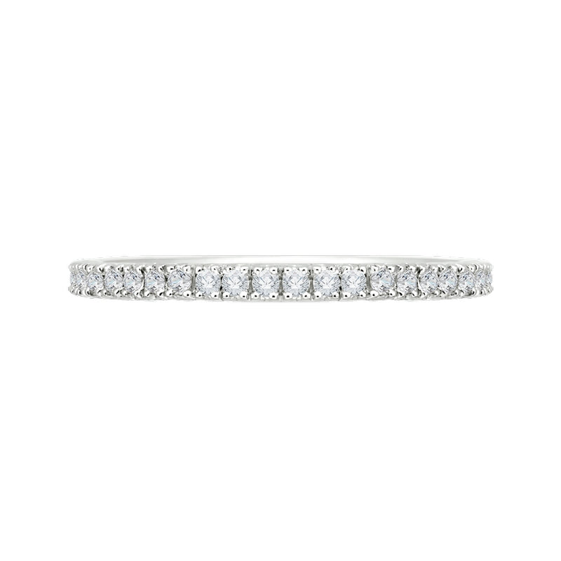 Shah Luxury Round Diamond Half-Eternity Wedding Band In 14K Two-Tone Gold